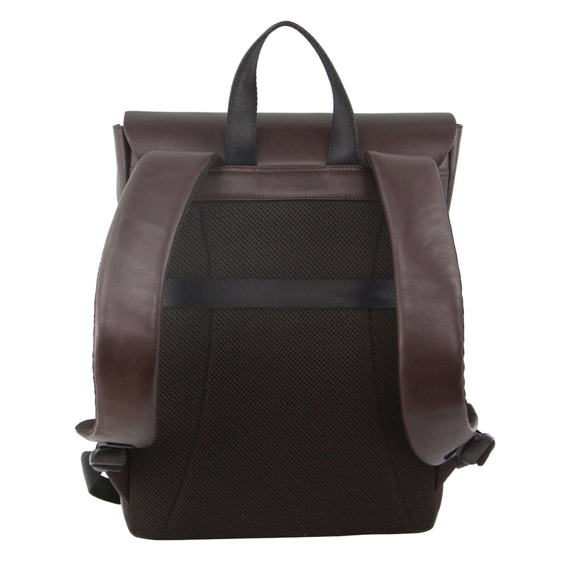 Load image into Gallery viewer, Pierre Cardin Premium Leather Backpack Travel Bag Satchel - Brown-3