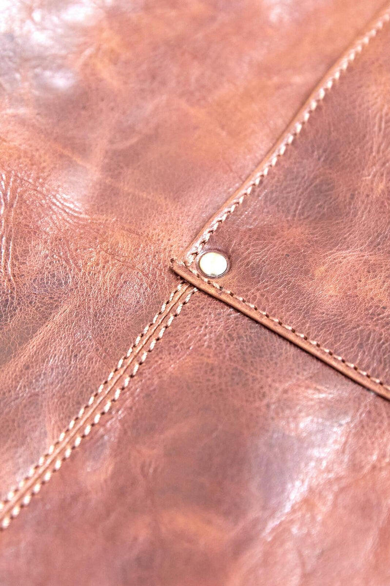 Load image into Gallery viewer, Pierre Cardin Professional Leather Apron Butcher Woodwork Hairdressing Barber Chef - Cognac-4