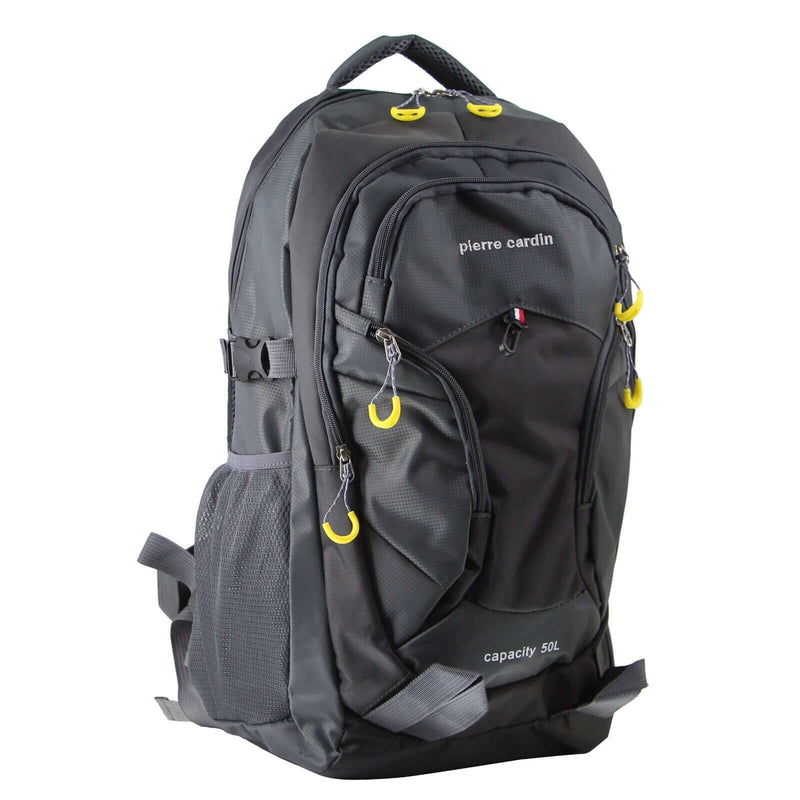 Load image into Gallery viewer, Pierre Cardin Backpack Shoulder Bag RFID Pocket Travel Outdoor Rucksack - Grey-0