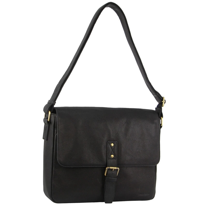 Load image into Gallery viewer, Pierre Cardin Leather Business Bag in Black & Organizer Cross Body in Black/Navy-4
