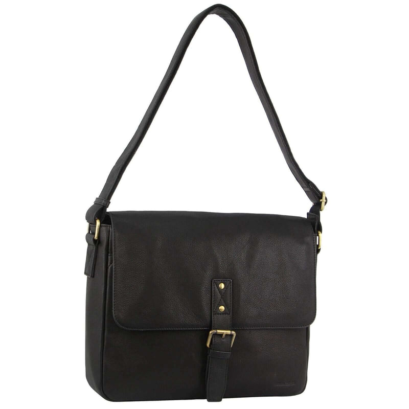 Load image into Gallery viewer, Pierre Cardin Leather Business Bag in Black & Organizer Cross Body in Black/Navy-4