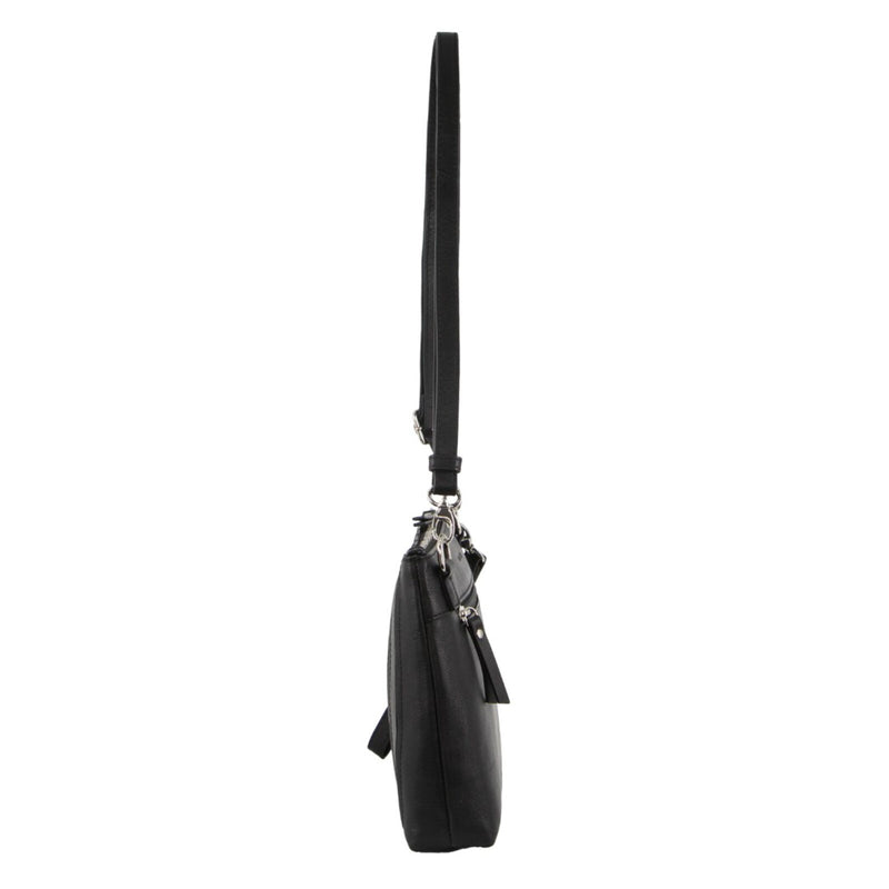 Load image into Gallery viewer, Pierre Cardin Womens Crossbody/Clutch Leather Bag in Black-3