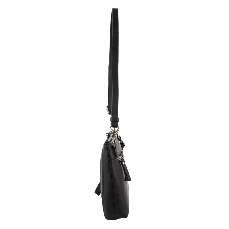 Load image into Gallery viewer, Pierre Cardin Womens Crossbody/Clutch Leather Bag in Black-3