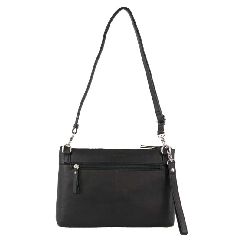 Load image into Gallery viewer, Pierre Cardin Womens Crossbody/Clutch Leather Bag in Black-2
