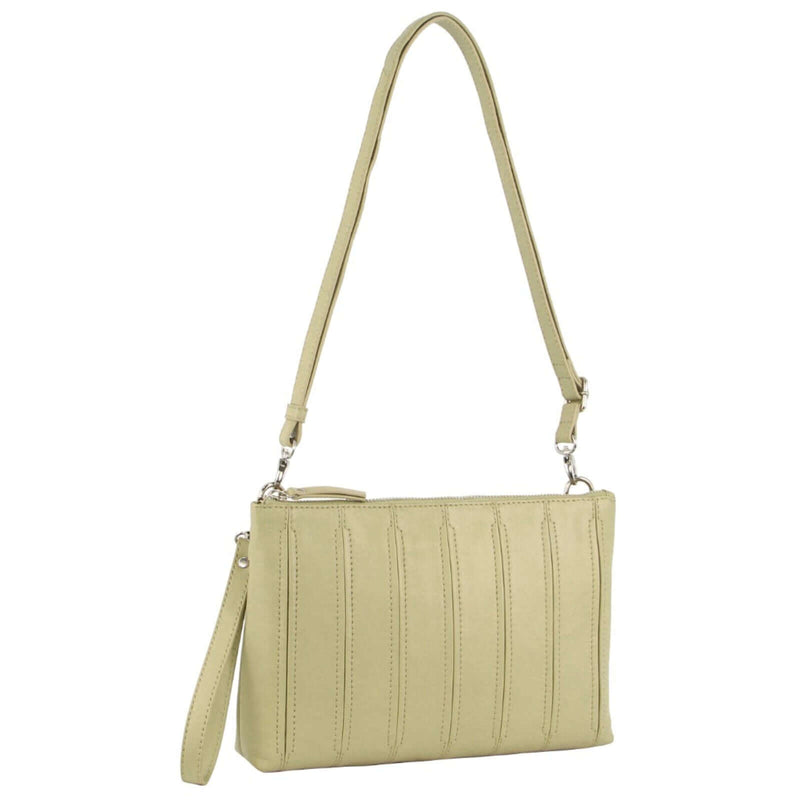 Load image into Gallery viewer, Pierre Cardin Womens Crossbody/Clutch Leather Bag in Sand-0