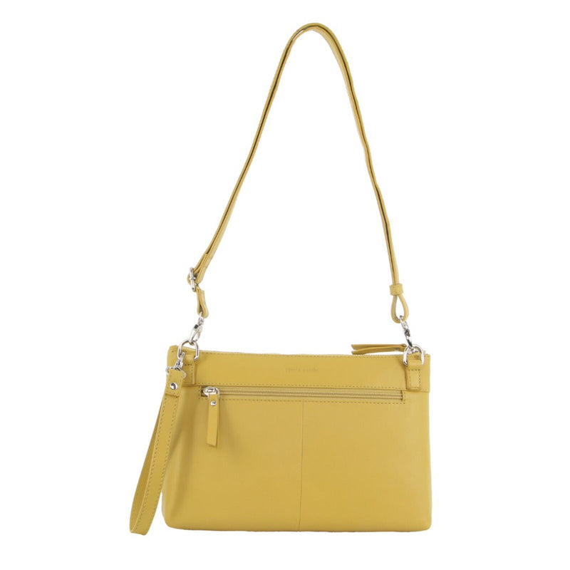 Load image into Gallery viewer, Pierre Cardin Womens Crossbody/Clutch Leather Bag in Yellow-2