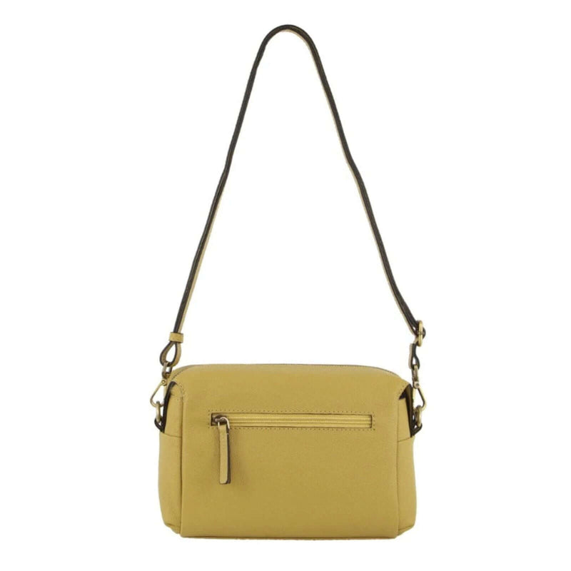 Load image into Gallery viewer, Pierre Cardin Ladies Leather Crossbody Bag Yellow Detachable Strap - Yellow-2