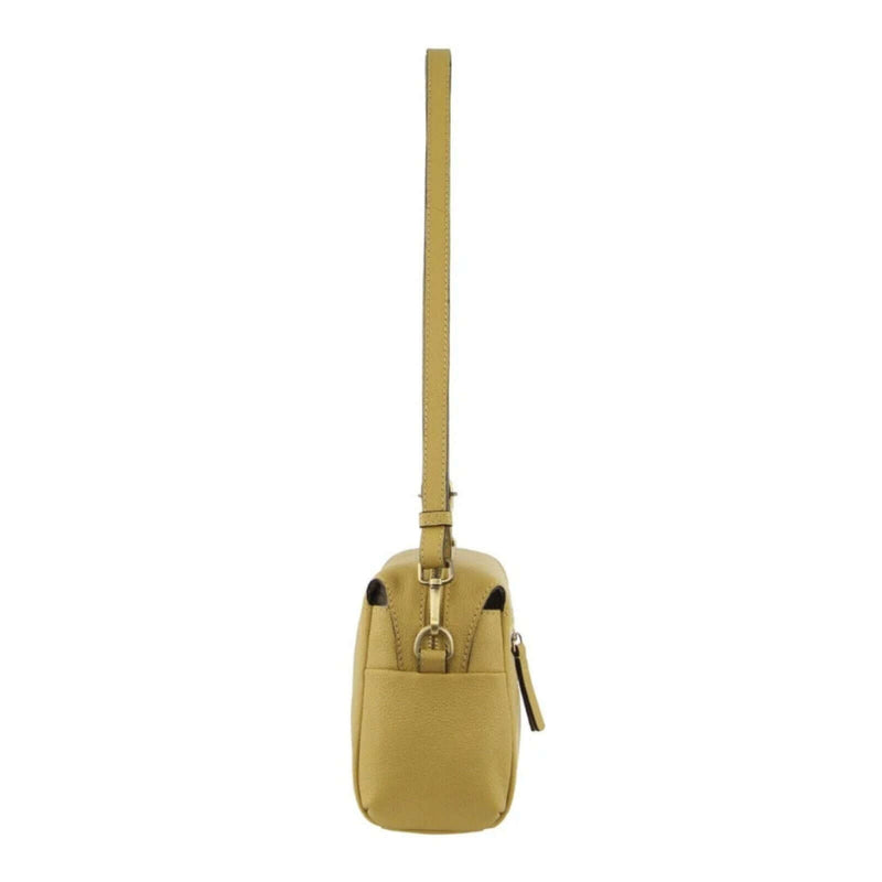 Load image into Gallery viewer, Pierre Cardin Ladies Leather Crossbody Bag Yellow Detachable Strap - Yellow-3