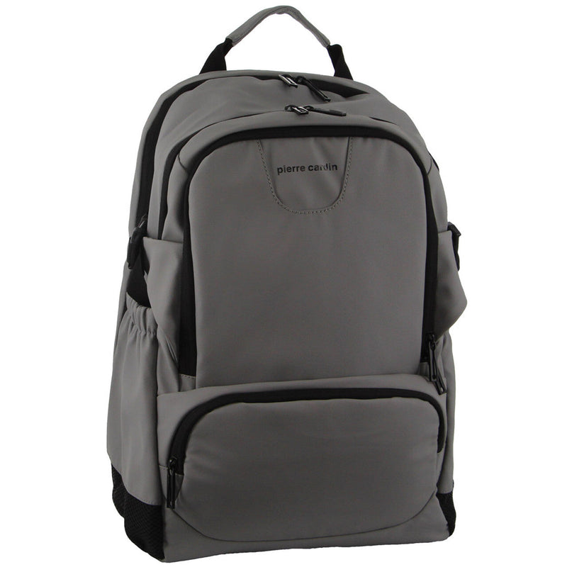 Load image into Gallery viewer, Pierre Cardin Backpack Bag Travel & Business w/ Laptop Computer Sleeve - Grey-1