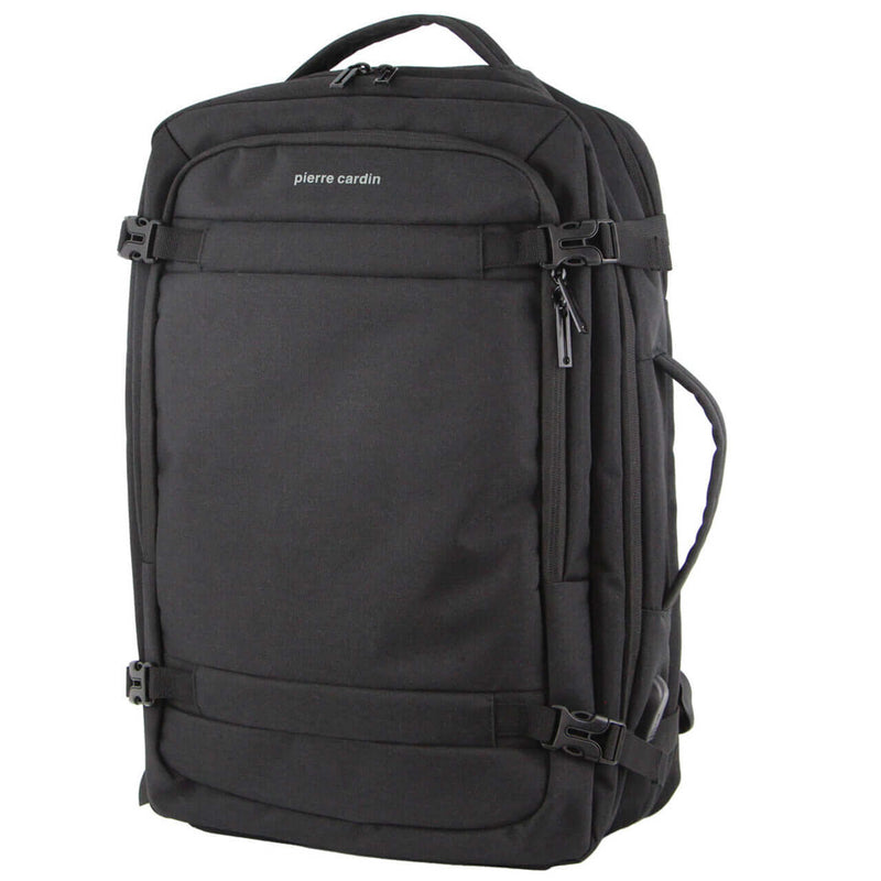 Load image into Gallery viewer, Pierre Cardin Mens Travel & Business Backpack with Built-in USB Port - Black-0