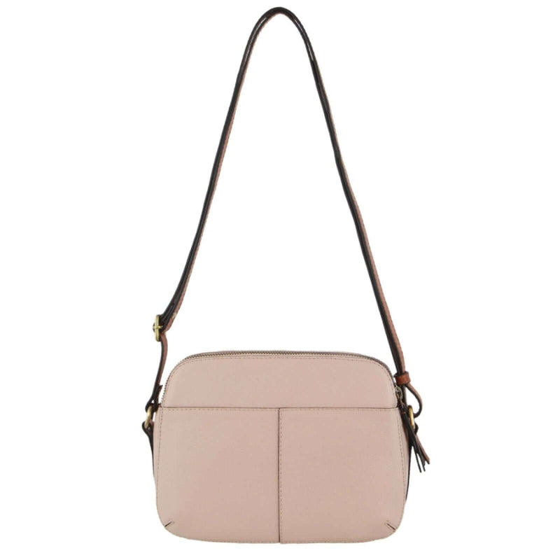 Load image into Gallery viewer, Pierre Cardin Leather Cross Body Bag Dual Zip Strap Shoulder Clutch in Nude-2