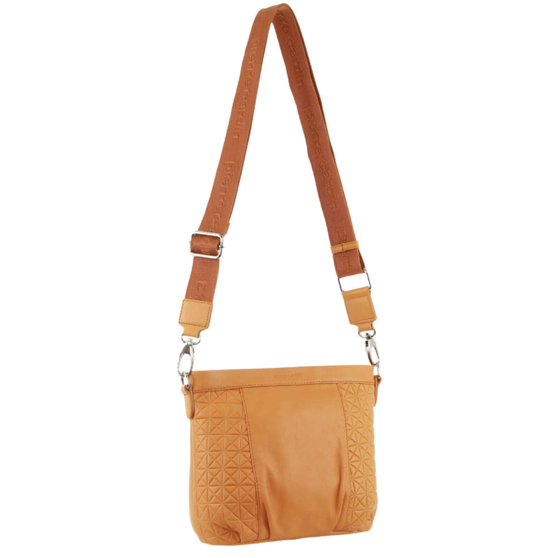 Load image into Gallery viewer, Pierre Cardin Leather Crossbody Bag w/ Shoulder Strap in Apricot-1