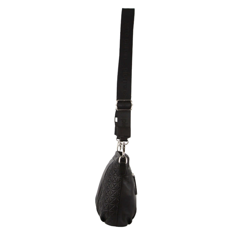 Load image into Gallery viewer, Pierre Cardin Leather Crossbody Bag w/ Shoulder Strap in Black-3