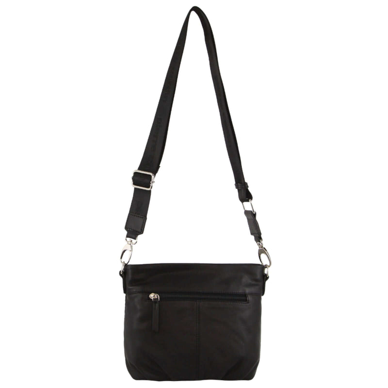Load image into Gallery viewer, Pierre Cardin Leather Crossbody Bag w/ Shoulder Strap in Black-2
