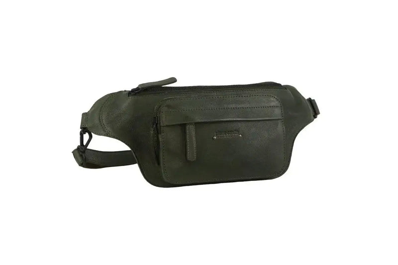 Load image into Gallery viewer, Pierre Cardin Mens Bum Bag Waist Pack Leather Travel Money Phone - Dark Green-1