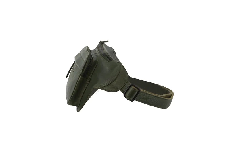 Load image into Gallery viewer, Pierre Cardin Mens Bum Bag Waist Pack Leather Travel Money Phone - Dark Green-4