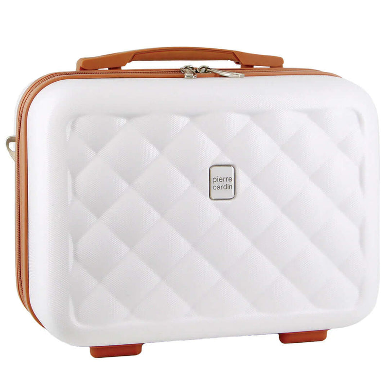 Load image into Gallery viewer, Pierre Cardin Beauty Case Hard Shell Makeup Cosmetic Organizer Travel - White-1