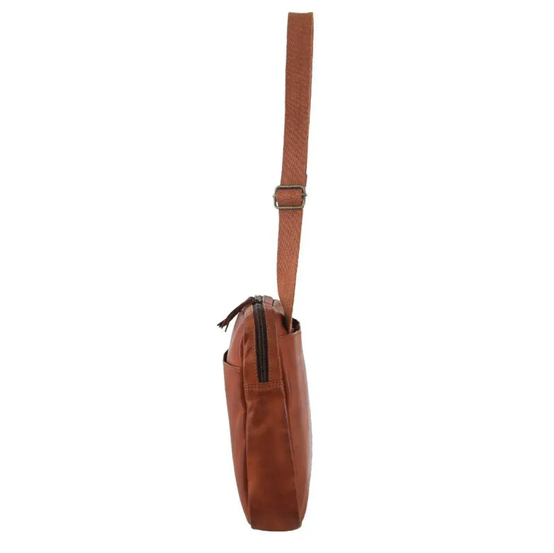 Load image into Gallery viewer, Pierre Cardin Mens Italian Leather Business Computer Laptop Bag in Cognac-3