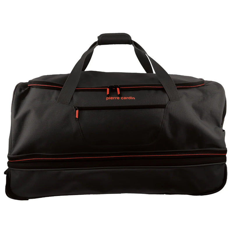 Load image into Gallery viewer, 140L Pierre Cardin Trolley Bag Medium Soft Travel Luggage Wheeled Duffle - Black-3