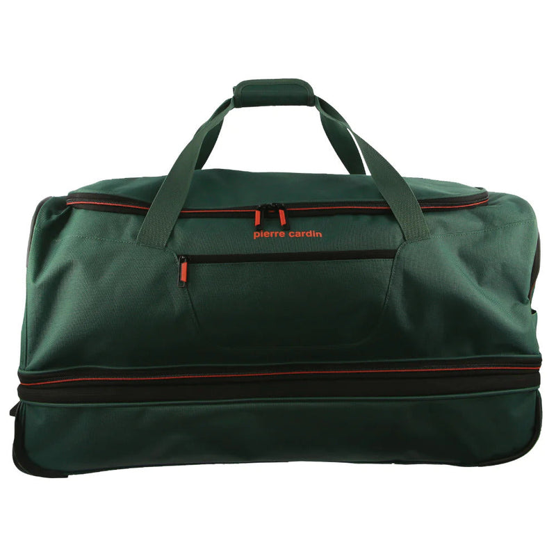 Load image into Gallery viewer, Pierre Cardin Trolley Bag Medium Soft Travel Luggage Wheeled Duffle 72cm - Green-2