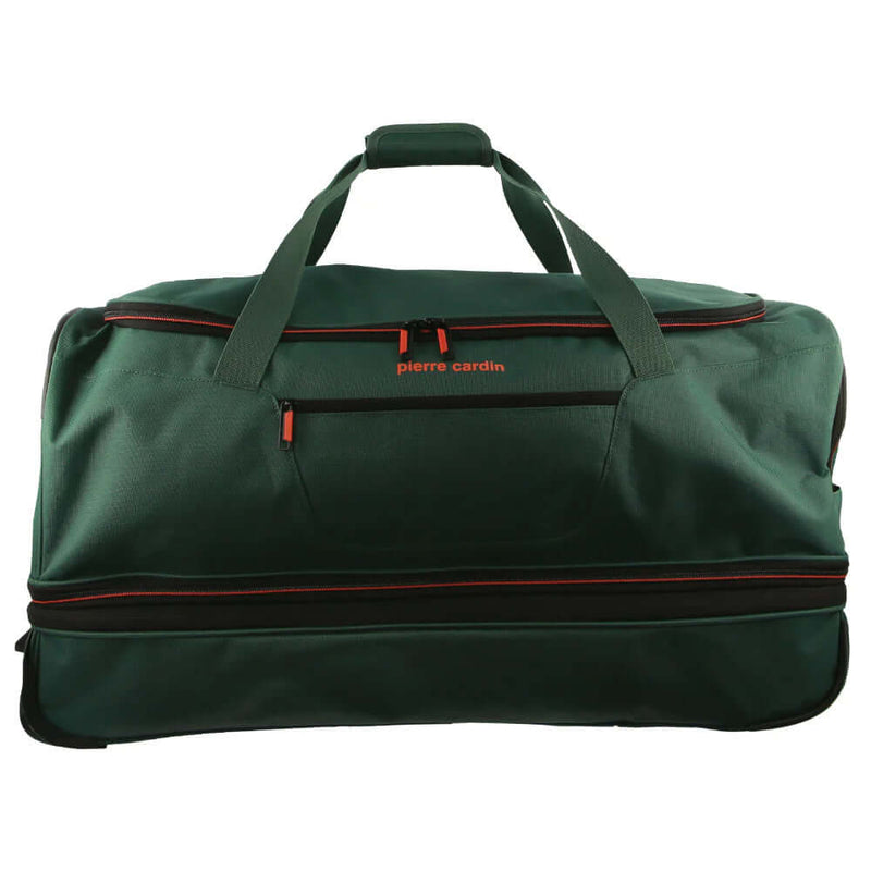 Load image into Gallery viewer, Pierre Cardin Trolley Bag Medium Soft Travel Luggage Wheeled Duffle 72cm - Green-2