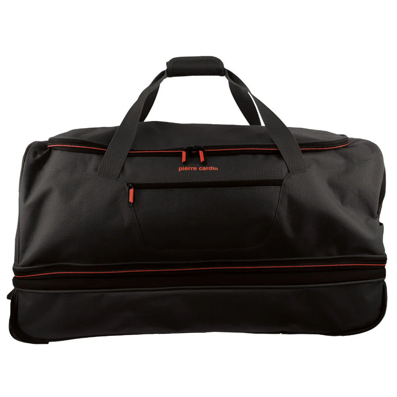 Load image into Gallery viewer, Pierre Cardin Trolley Bag Large Soft Travel Luggage Wheeled Duffle 82cm - Black-3