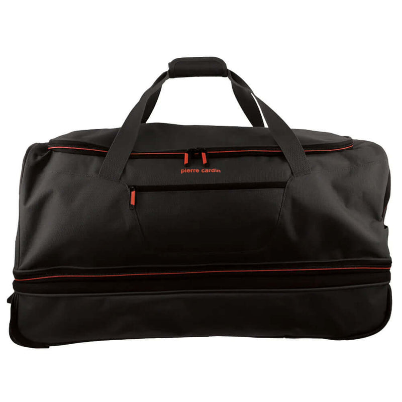 Load image into Gallery viewer, Pierre Cardin Trolley Bag Large Soft Travel Luggage Wheeled Duffle 82cm - Black-3