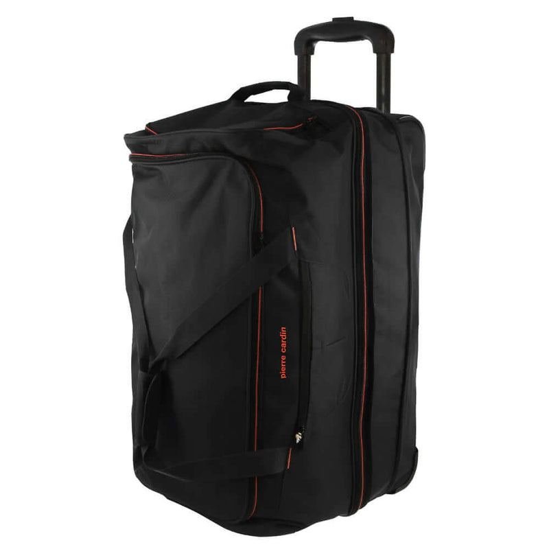 Load image into Gallery viewer, Pierre Cardin Trolley Bag Large Soft Travel Luggage Wheeled Duffle 82cm - Black-0