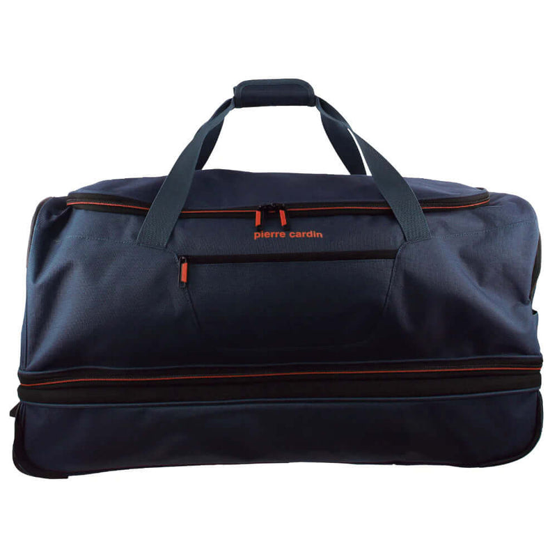 Load image into Gallery viewer, Pierre Cardin Trolley Bag Large Soft Travel Luggage Wheeled Duffle 82 Cm - Navy-3