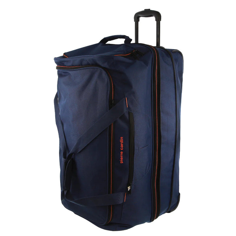 Load image into Gallery viewer, Pierre Cardin Trolley Bag Large Soft Travel Luggage Wheeled Duffle 82 Cm - Navy-1