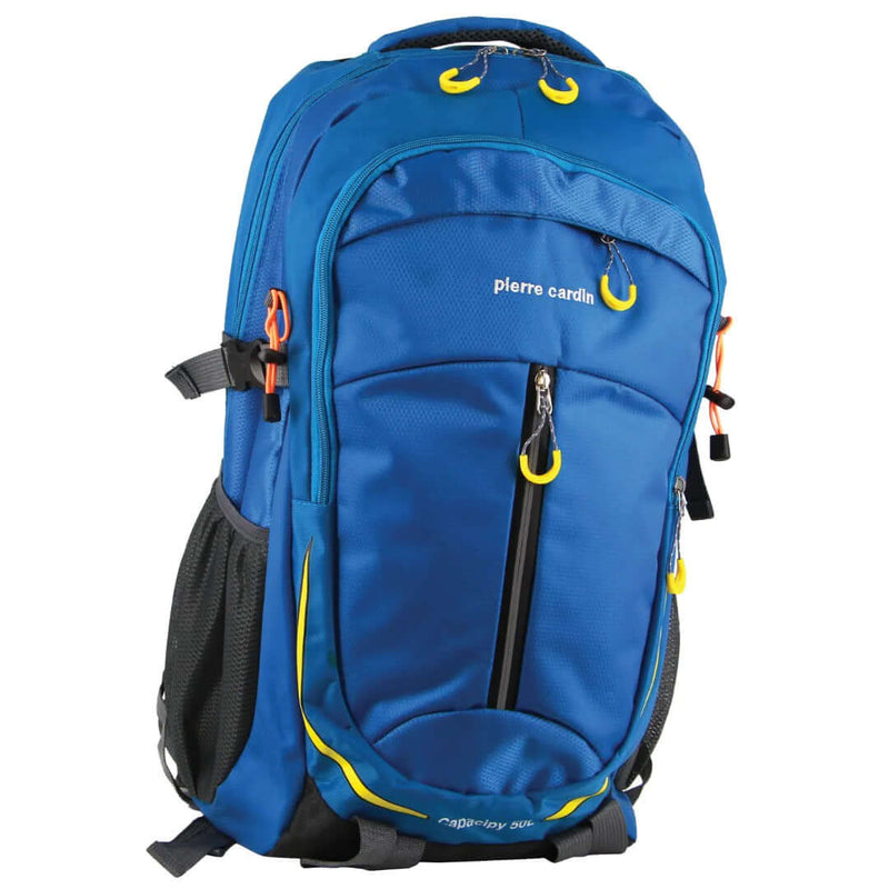 Load image into Gallery viewer, Pierre Cardin Mens Nylon Travel & Sport Large Backpack Bag in Blue-1