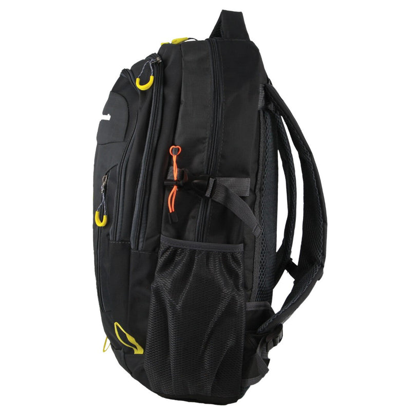 Load image into Gallery viewer, Pierre Cardin Mens Nylon Adventure Travel & Sport Large Backpack Bag in Grey/Black-3