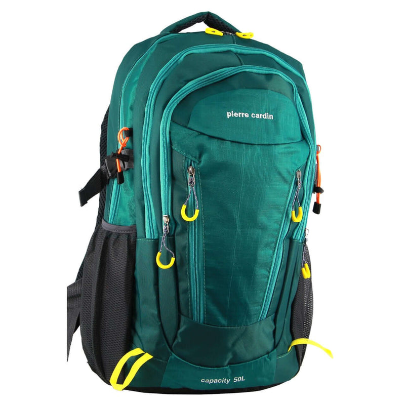 Load image into Gallery viewer, Pierre Cardin Mens Backpack Bag RFID Pocket Nylon Travel Sport Large - Green-1