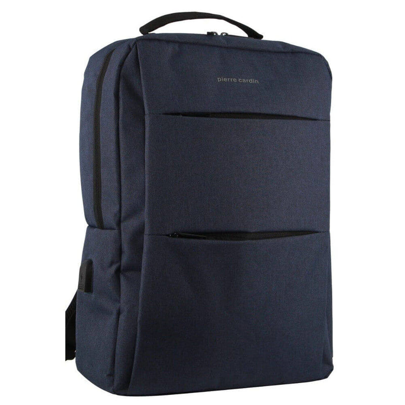 Load image into Gallery viewer, Pierre Cardin Travel & Business Backpack Bag w/ Laptop Computer Sleeve in Navy-0