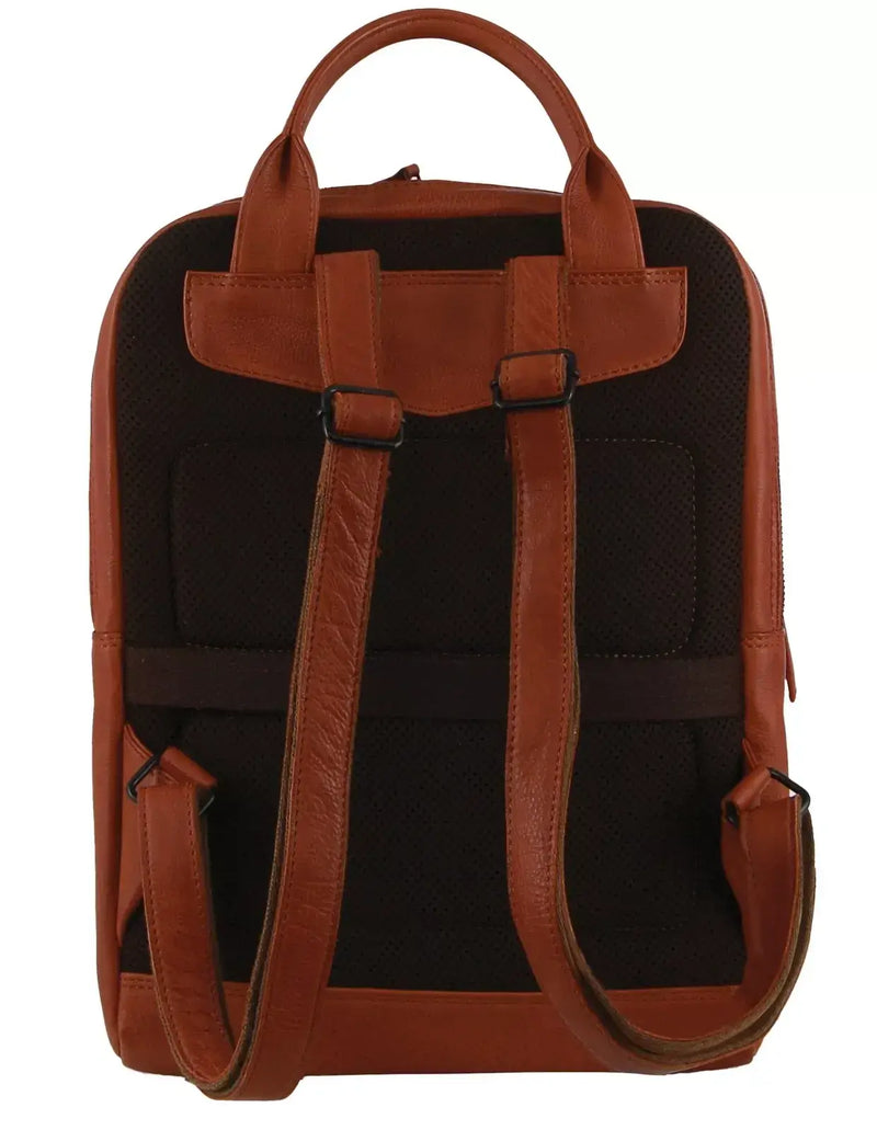 Load image into Gallery viewer, Pierre Cardin Leather Business/Laptop Backpack Bag in Cognac-2