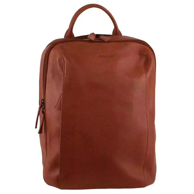 Load image into Gallery viewer, Pierre Cardin Leather Business/Laptop Backpack Bag in Cognac-1