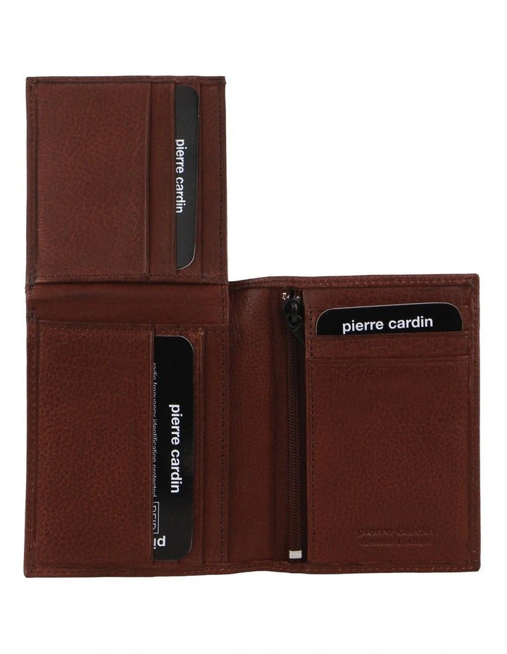 Load image into Gallery viewer, Pierre Cardin Mens Rustic Genuine Leather Wallet RFID in Brown-2