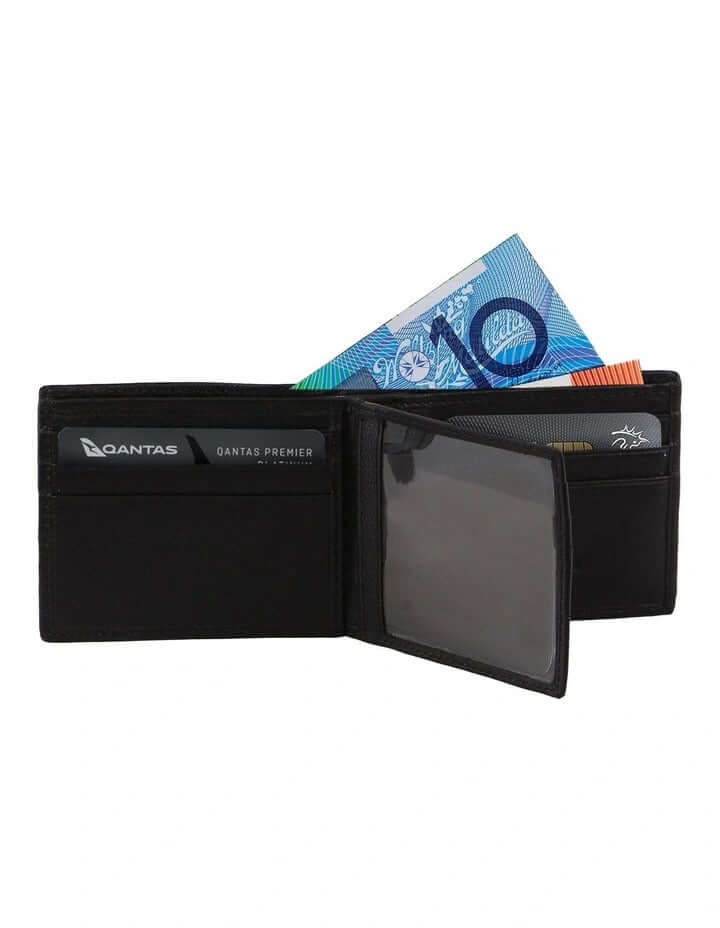 Load image into Gallery viewer, Pierre Cardin Mens Leather Bi-Fold Wallet w/ RFID Protection in Black-3