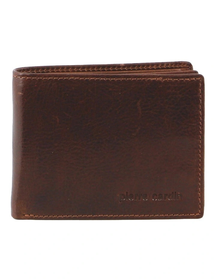 Load image into Gallery viewer, Pierre Cardin Mens Leather Bi-Fold Wallet w/ RFID Protection - Brown-3