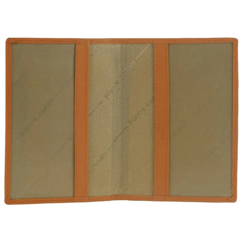 Load image into Gallery viewer, Pierre Cardin Leather Passport Travel Wallet Cover in Apricot Orange-2