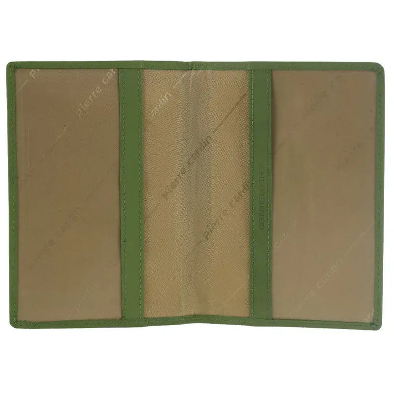 Load image into Gallery viewer, Pierre Cardin Leather Passport Travel Wallet Cover in Leaf Green-2
