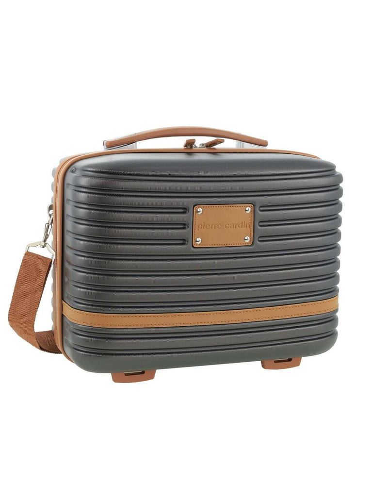 Load image into Gallery viewer, Pierre Cardin Beauty Case Hard Shell Makeup Cosmetic Organizer Travel in Charcoal-1