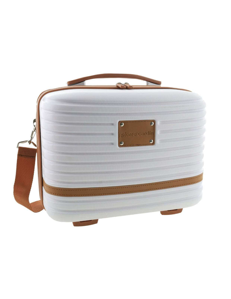 Load image into Gallery viewer, Pierre Cardin Beauty Case Hard Shell Makeup Cosmetic Organizer Travel in White-0