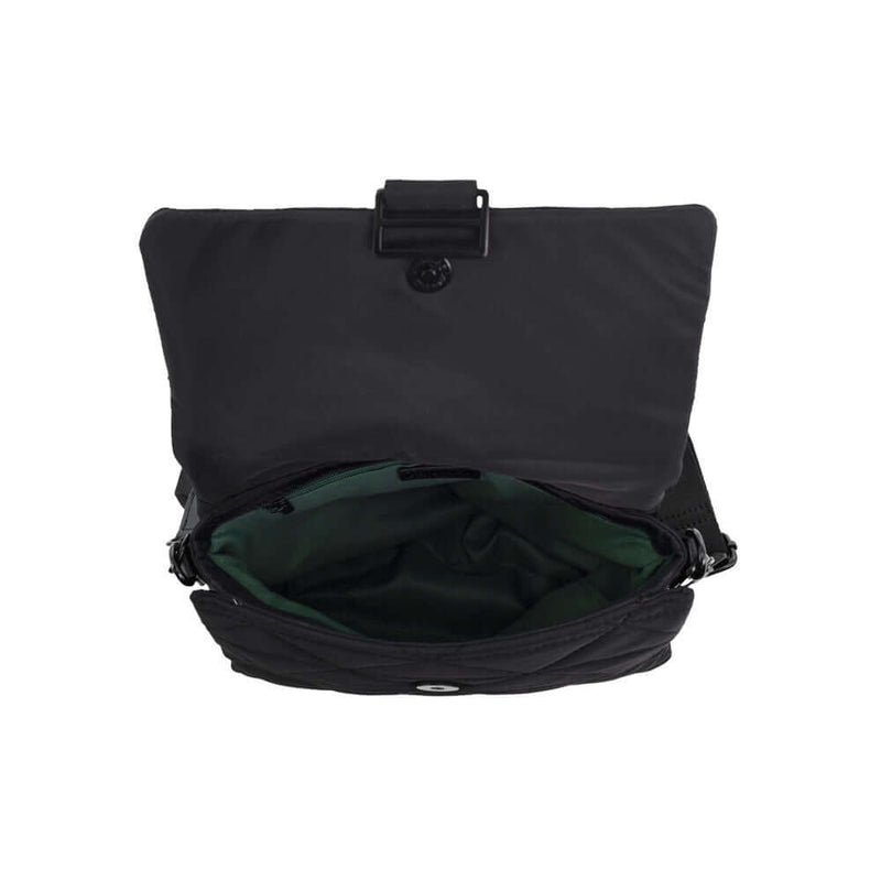 Load image into Gallery viewer, Pierre Cardin Ladies Nylon Quilted Textured Crossbody Bag in Black-3