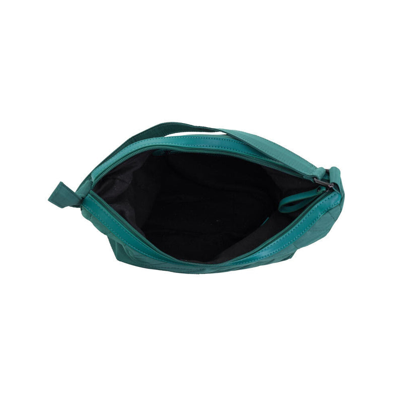 Load image into Gallery viewer, Pierre Cardin Womens Classic Nylon Geometric Quilted Shoulder Hobo Bag - Green-3