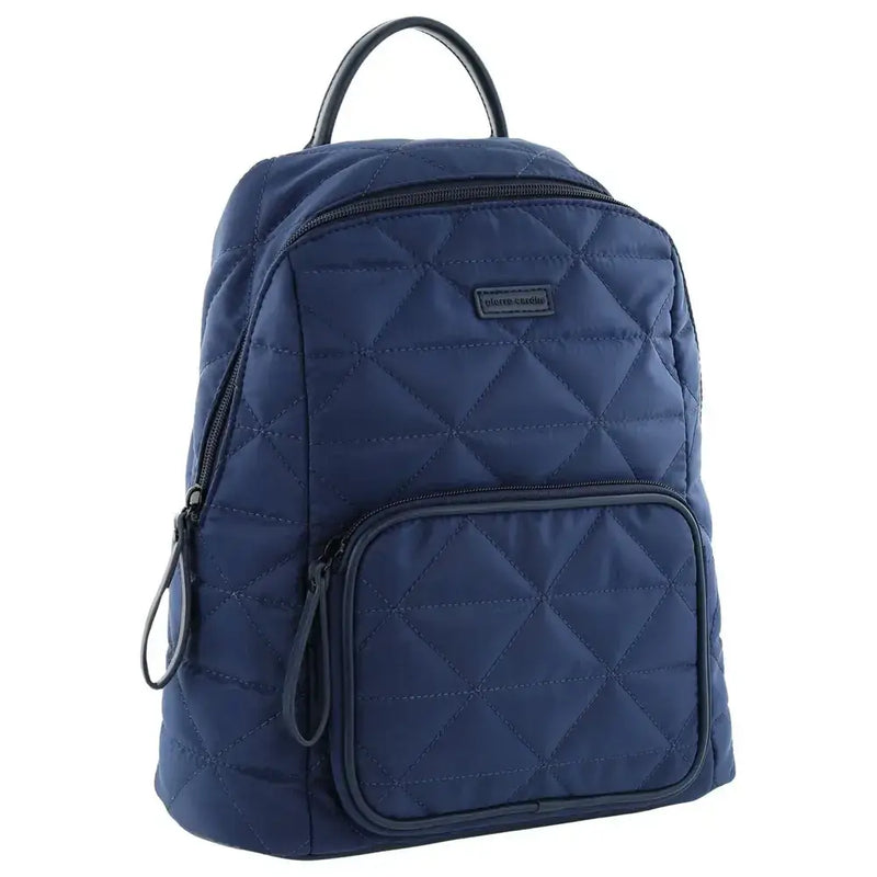 Load image into Gallery viewer, Pierre Cardin Nylon Quilted Casual Travel Backpack Bag - Navy-1