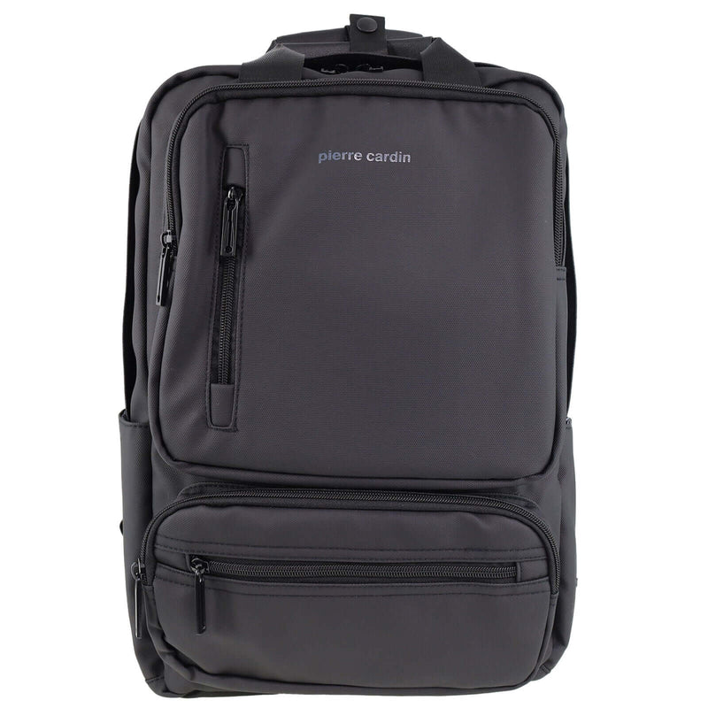 Load image into Gallery viewer, Pierre Cardin Mens Nylon Computer/Business Backpack Bag - Black-3