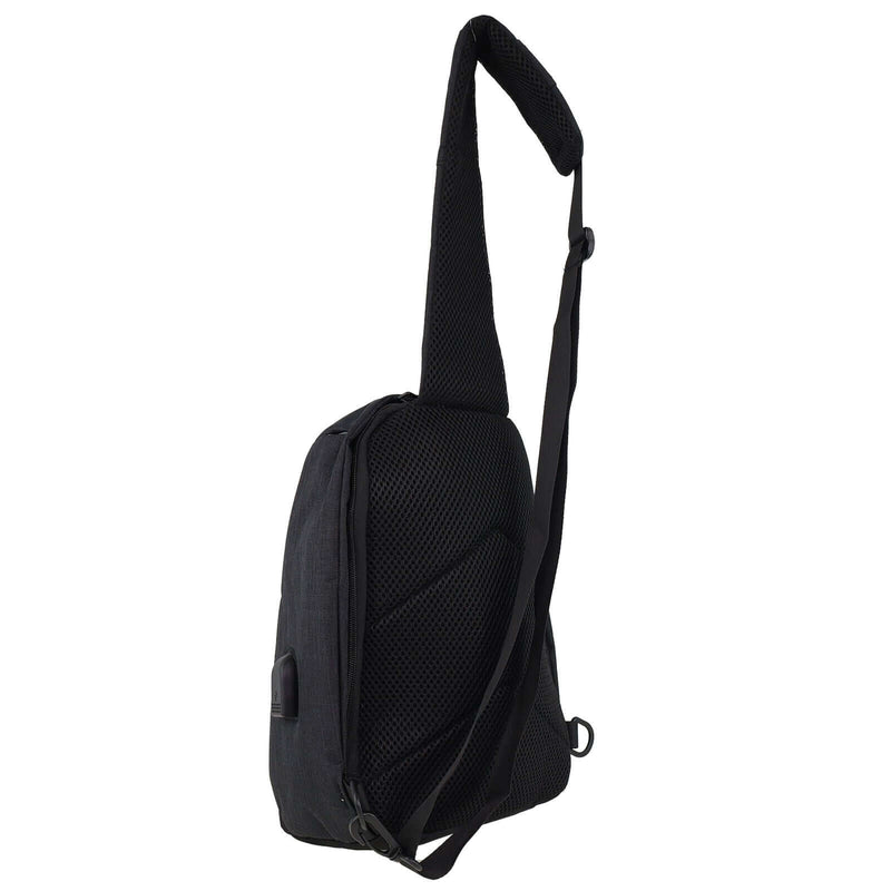 Load image into Gallery viewer, Pierre Cardin Mens Travel Nylon Sling Crossbody Bag- Black-3