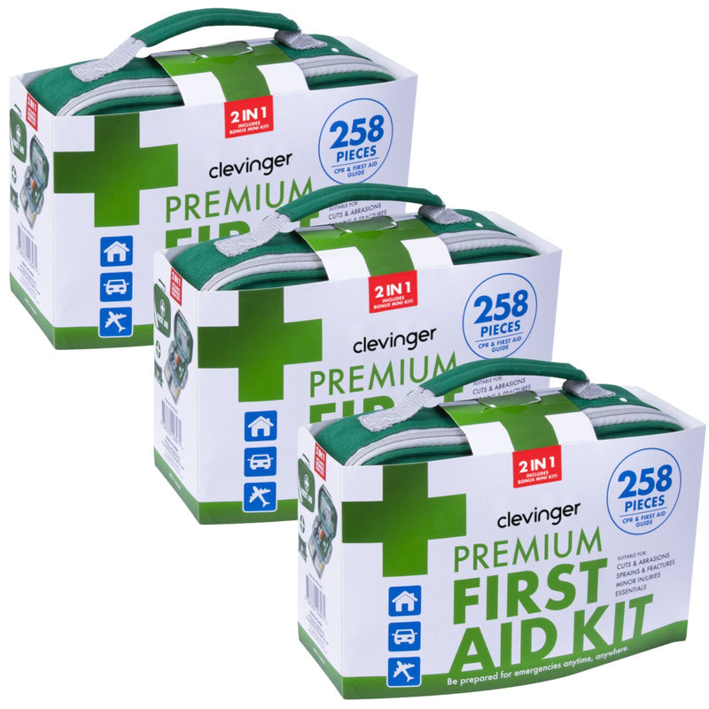 Load image into Gallery viewer, 3x 258pcs Premium First Aid Kit Medical Travel Set Emergency Family Safety-1