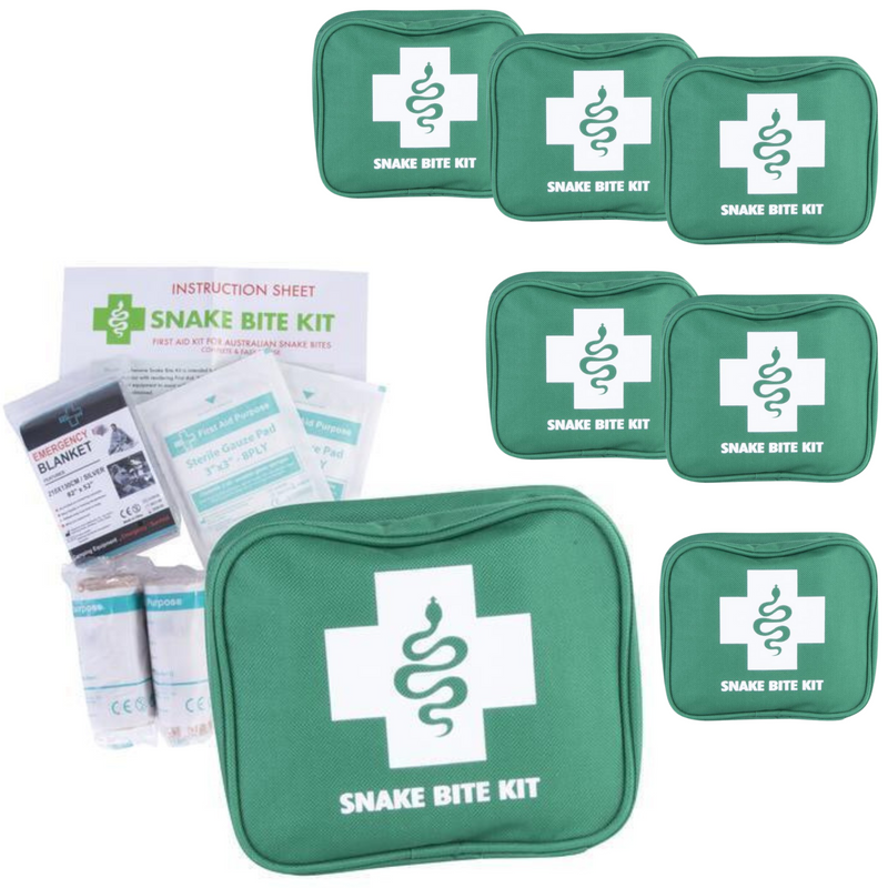 Load image into Gallery viewer, 6x 9 Piece Australian Snake Bite First Aid Kit Camping Hiking Travel-0